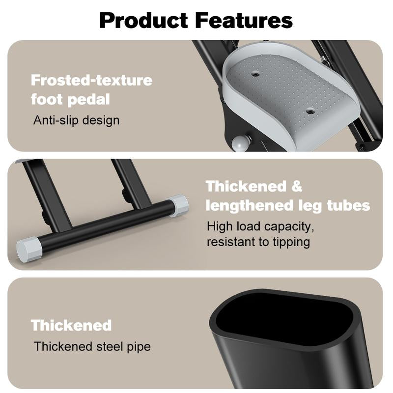 RELIFE SPORTS New Version Folding Stair Stepper 300LBS Capacity Adjustable Handlebar & Pedals Full-Body Vertical Climber Compact Home Gym Exercise Machine for Men & Women Gift for Fitness Enthusiasts